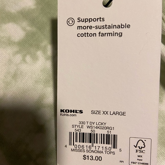 πSonoma brand NWT Lucky Charm Tee - Picture 4 of 5